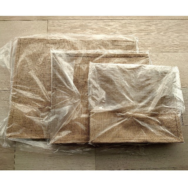 MUJI (無印良品)(ムジルシリョウヒン)の無印良品 ジュートマイバッグA3 A4 B5 各1枚① レディースのバッグ(エコバッグ)の商品写真