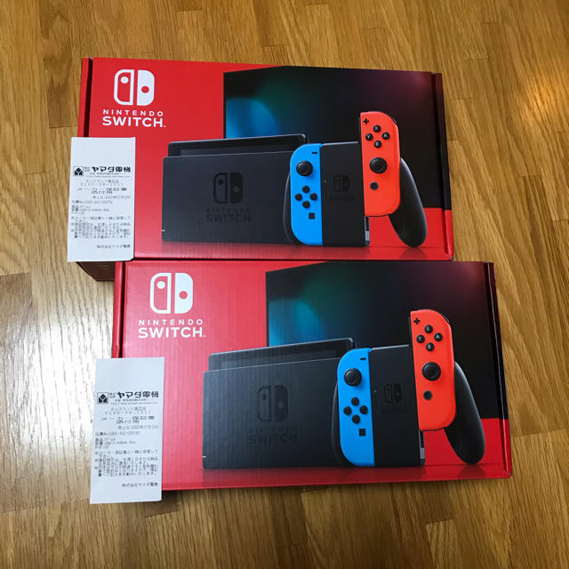 Nintendo Switch(ニンテンドースイッチ)の任天堂スイッチ　2台　新品未使用 エンタメ/ホビーのゲームソフト/ゲーム機本体(家庭用ゲーム機本体)の商品写真