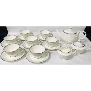 ノリタケ(Noritake)のノリタケ　フェアモント　ティーポット シュガー クリーマー カップ&ソーサー7客(グラス/カップ)