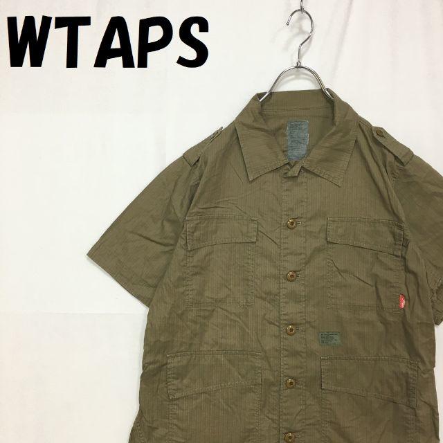 【人気】WTAPS/ダブルタップス ミリタリー ワーク シャツ カーキ サイズS