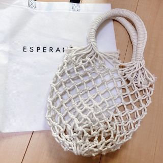 エスペランサ(ESPERANZA)のネットバック メッシュバック 新品未使用(かごバッグ/ストローバッグ)