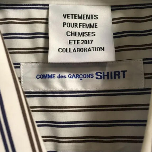 VETEMENTS×COMME des GARCONS オーバーサイズシャツ