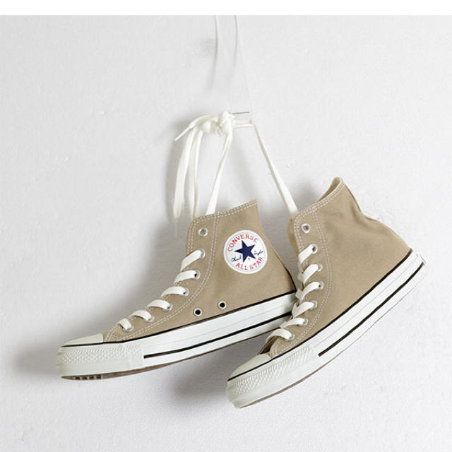 CONVERSE(コンバース)のコンバース☆ハイカットスニーカー　ベージュ レディースの靴/シューズ(スニーカー)の商品写真