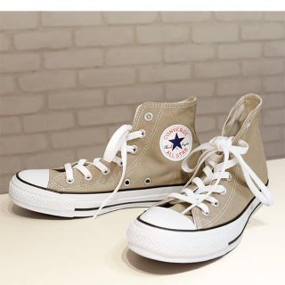 コンバース(CONVERSE)のコンバース☆ハイカットスニーカー　ベージュ(スニーカー)