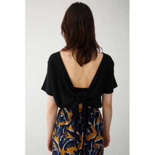 マウジー(moussy)の【MOUSSY】OPEN BACK RIBBON 2WAY TEE(Tシャツ(半袖/袖なし))