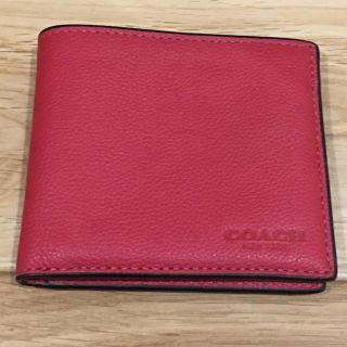 コーチ(COACH)のCOACH 財布 赤 True Red(折り財布)