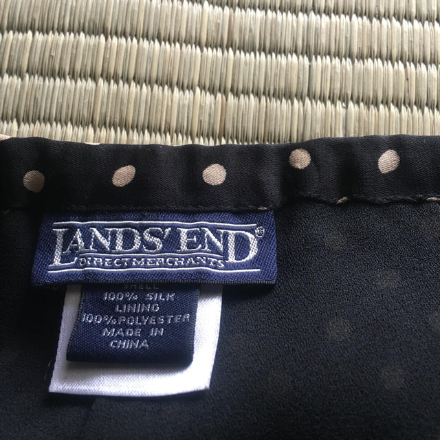 LANDS’END(ランズエンド)のLANDS END 水玉ロングスカート　１１AR レディースのスカート(ひざ丈スカート)の商品写真