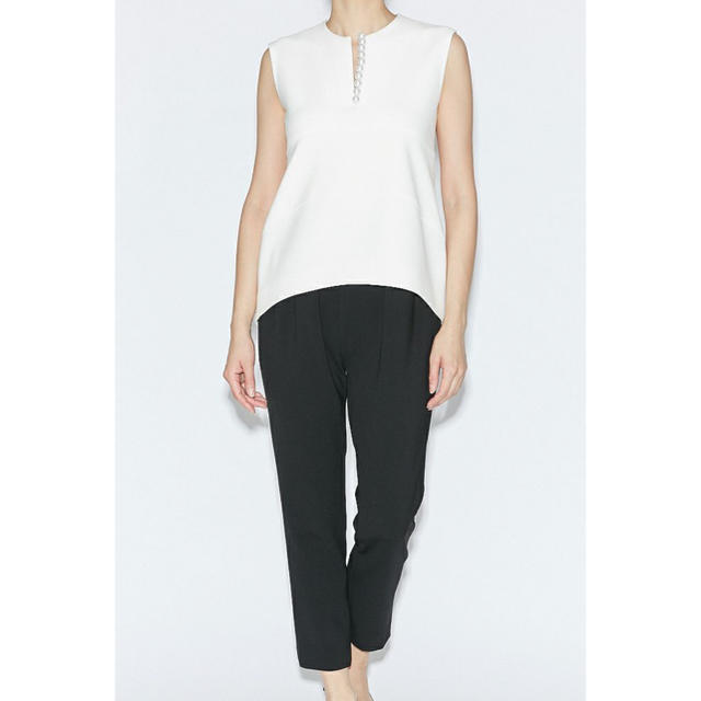 YOCO CHANヨーコチャン Pearl Slit-line Blouse | www.innoveering.net