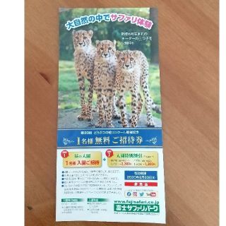 富士サファリパーク割引券(動物園)