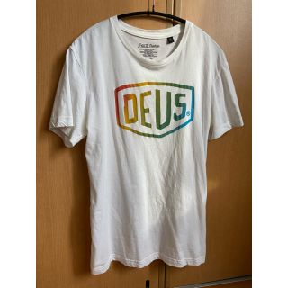 デウスエクスマキナ(Deus ex Machina)の美品　メンズ　DEUS デウスホワイトTシャツXS セレクトショップ　　ビームス(Tシャツ/カットソー(半袖/袖なし))