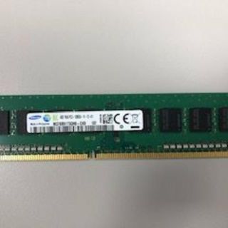 サムスン(SAMSUNG)の中古デスクトップPC用メモリ 4GB×1枚 PC3-12800U 1600MHz(PCパーツ)