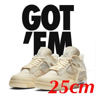 ナイキ(NIKE)のOFF-WHITE × NIKE AIR JORDAN 4 SP SAIL 25(スニーカー)