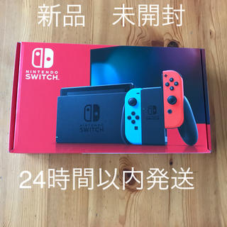 ニンテンドースイッチ(Nintendo Switch)の新品☆Nintendo Switch本体　ネオンブルーレッド(家庭用ゲーム機本体)