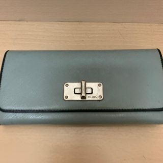 プラダ(PRADA)のプラダ 水色 長財布 PRADA(財布)