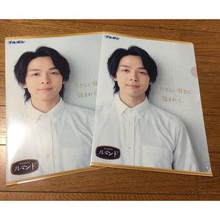 ブルボン(ブルボン)の中村倫也 ×ブルボン ルマンド クリアファイル ２枚セット♪ 非売品(男性タレント)