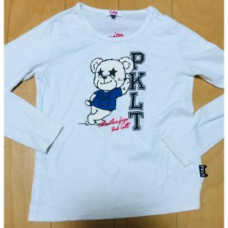 ピンクラテ(PINK-latte)の白　長袖　pink latte(Tシャツ/カットソー)