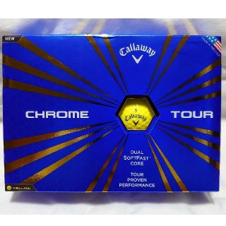 キャロウェイ(Callaway)のCallaway クロムツアー ゴルフボール イエロー 1ダース 12個入  (その他)