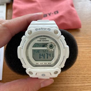 ベビージー(Baby-G)のカシオ　baby G shock ホワイト(腕時計)