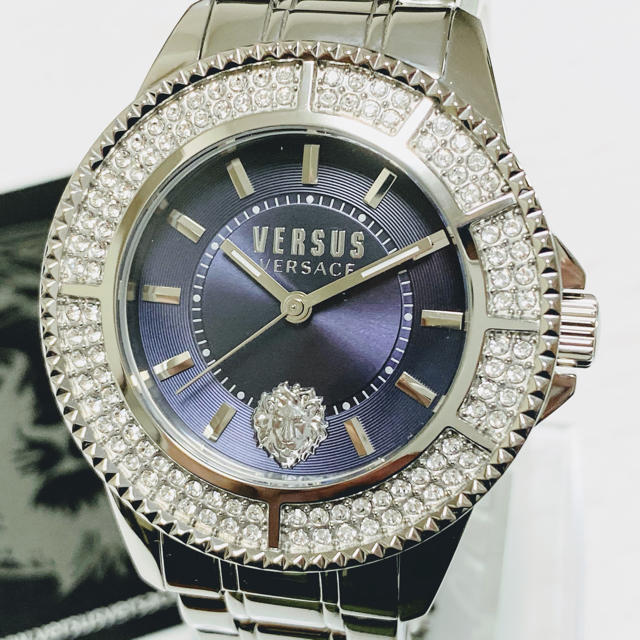 ◆激レア◆世界限定品◆新品 高級VERSUS VERSACE 腕時計 ネイビー