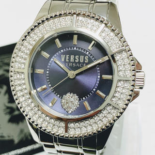 ジャンニヴェルサーチ(Gianni Versace)の◆激レア◆世界限定品◆新品 高級VERSUS VERSACE 腕時計 ネイビー(腕時計(アナログ))