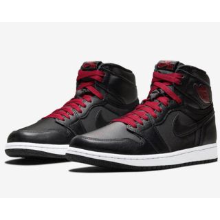 ナイキ(NIKE)の26cm NIKE AIR JORDAN1 OG black satin(スニーカー)