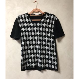 エムケーミッシェルクランオム(MK MICHEL KLEIN homme)のティシャツ　MK Vネック　デザイン　Tシャツ(Tシャツ(半袖/袖なし))