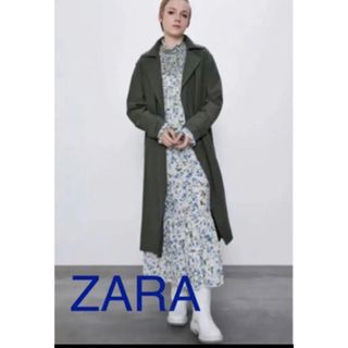 ザラ(ZARA)のZARA オリーブグリーン　トレンチコート(トレンチコート)