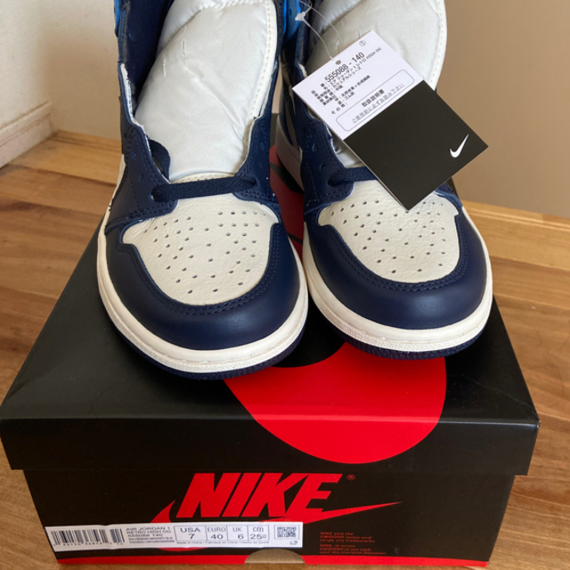 NIKE AJ1 RETRO HIGH OG オブシディアンSnkrs商品状態