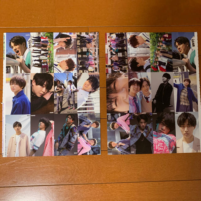 Johnny's(ジャニーズ)の厚紙生カード2枚　Myojo 9月号 エンタメ/ホビーの雑誌(アート/エンタメ/ホビー)の商品写真
