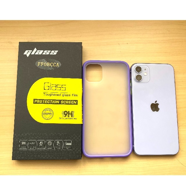 売れ済特注 iPhone SIMフリー【Miyu様専用】 GB 64 パープル 11 スマートフォン本体