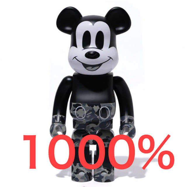 A BATHING APE(アベイシングエイプ)のBE@RBRICK BAPE MICKEY MOUSE 1000% 確実正規品 エンタメ/ホビーのおもちゃ/ぬいぐるみ(キャラクターグッズ)の商品写真