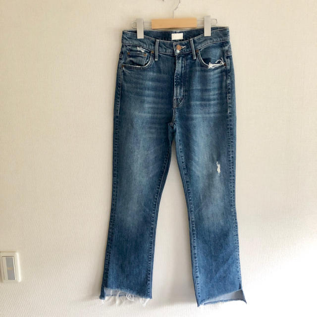 MOTHER Insider Crop BLUE DENIM 2