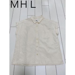 マーガレットハウエル(MARGARET HOWELL)のＭＨＬ ホワイト シャツ トップス(シャツ/ブラウス(半袖/袖なし))