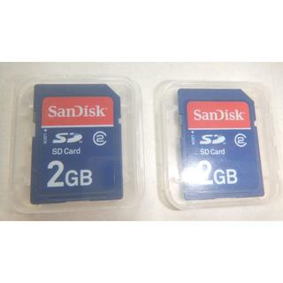 サンディスク(SanDisk)のSanDisk　SDカード2gb×2枚(その他)