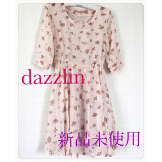 ダズリン(dazzlin)の【新品未使用】dazzlin　花柄ワンピース(ミニワンピース)