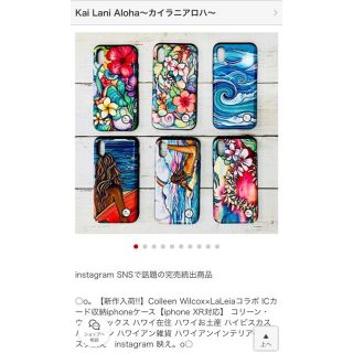 ColleenWilcox×LaLeiaコラボ/カード収納付きiphoneケース(iPhoneケース)