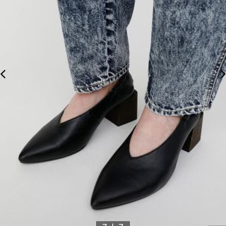 マウジー(moussy)のmoussy パンプス　ヒール　block heel pumps 24 24.5(ハイヒール/パンプス)