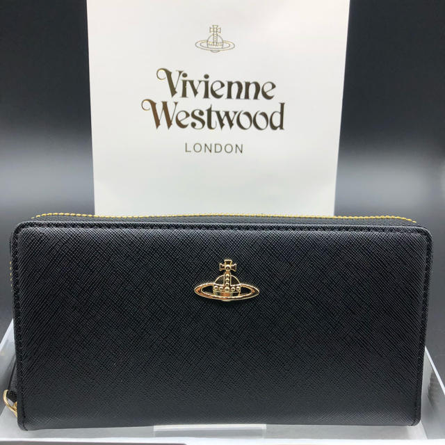 Vivienne Westwood(ヴィヴィアンウエストウッド)の【新品・正規品】ヴィヴィアン ウエストウッド 長財布 306 黒 プレゼント レディースのファッション小物(財布)の商品写真