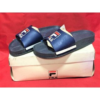 フィラ(FILA)の★90s!希少レア!フィラ F-SHOWER 紺 サンダル スリッパ ❺★(サンダル)