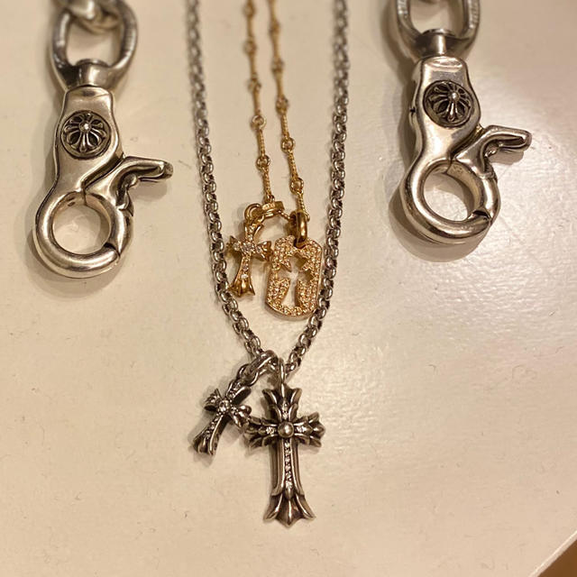 Chrome Hearts(クロムハーツ)のクロムハーツ　twist chain baby fat dia メンズのアクセサリー(ネックレス)の商品写真