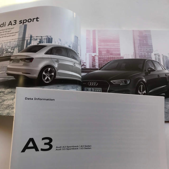 AUDI(アウディ)のアウディ Ａ３ カタログ ２０１９年５月発行分 自動車/バイクの自動車(カタログ/マニュアル)の商品写真