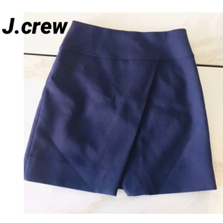 ジェイクルー(J.Crew)の新品未使用  ネイビースカート(ひざ丈スカート)