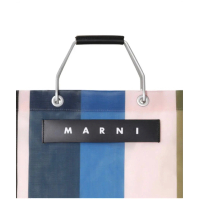 Marni(マルニ)のMARNI マルニ ストライプバッグ ナイトブルー レディースのバッグ(トートバッグ)の商品写真