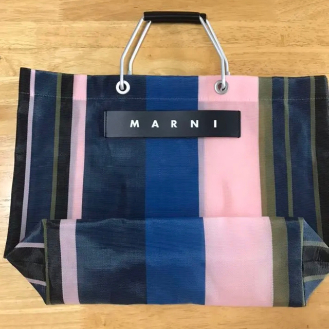 MARNI マルニ ストライプバッグ ナイトブルー - www.sorbillomenu.com