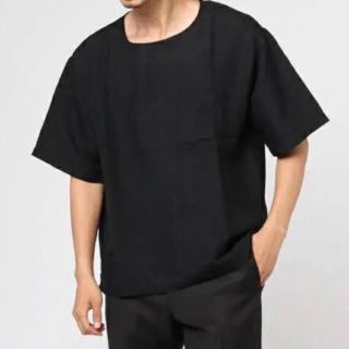 ウィゴー(WEGO)のWEGO 胸ポケットプルオーバーシャツ 黒 M(Tシャツ/カットソー(半袖/袖なし))