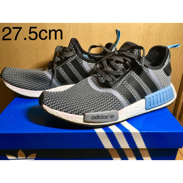 adidas(アディダス)のadidas nmd rnr 27.5cm シルバー ブルー ※箱なし メンズの靴/シューズ(スニーカー)の商品写真