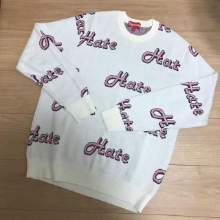 シュプリーム(Supreme)のSupremeシュプリーム Hateニット ヘイト 木村拓哉 窪塚洋介(ニット/セーター)