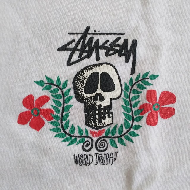 レア 美品 Stussy Skull guitar スカル ギター Tシャツ