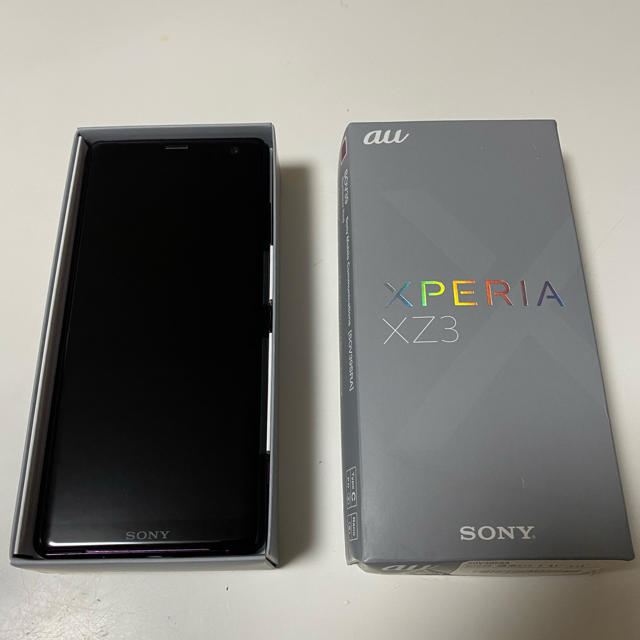 Xperia - au xperia XZ3 SOV39 ボルドーレッド 本体 SIMロック解除済の