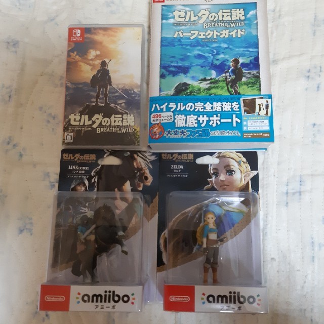 ゼルダの伝説 　amiibo2体　攻略本セット